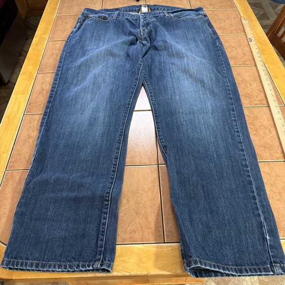 Lucky Brand Other - Lucky Brand 221 Original Straight Jeans Men's 40 x 32 Blue Button Fly Denim
